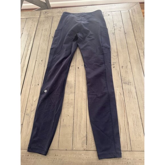 Lululemon Speed Up Tight Warp Tech Fleece 28" Midnight Navy Size 6 - Picture 4 of 4